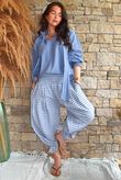 Larc Poet Blouse Denim